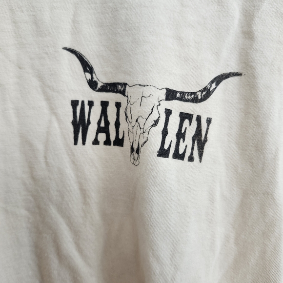 Wallen White Bull Skull Graphic Tee - Picture 1 of 3
